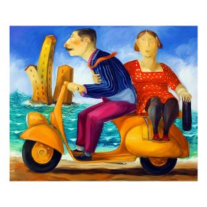 Fine Art Giclèe Pino Procopio - La vespa gialla