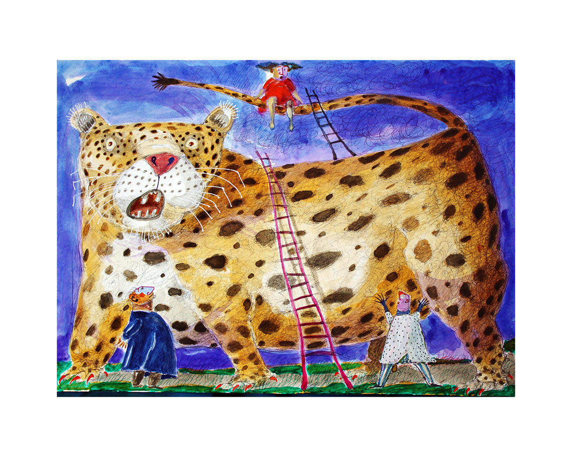 Pino Procopio - Piazza Leopardo Stampa Giclèe su Carta Pino Procopio - Piazza Leopardo Stampa Giclèe su Carta