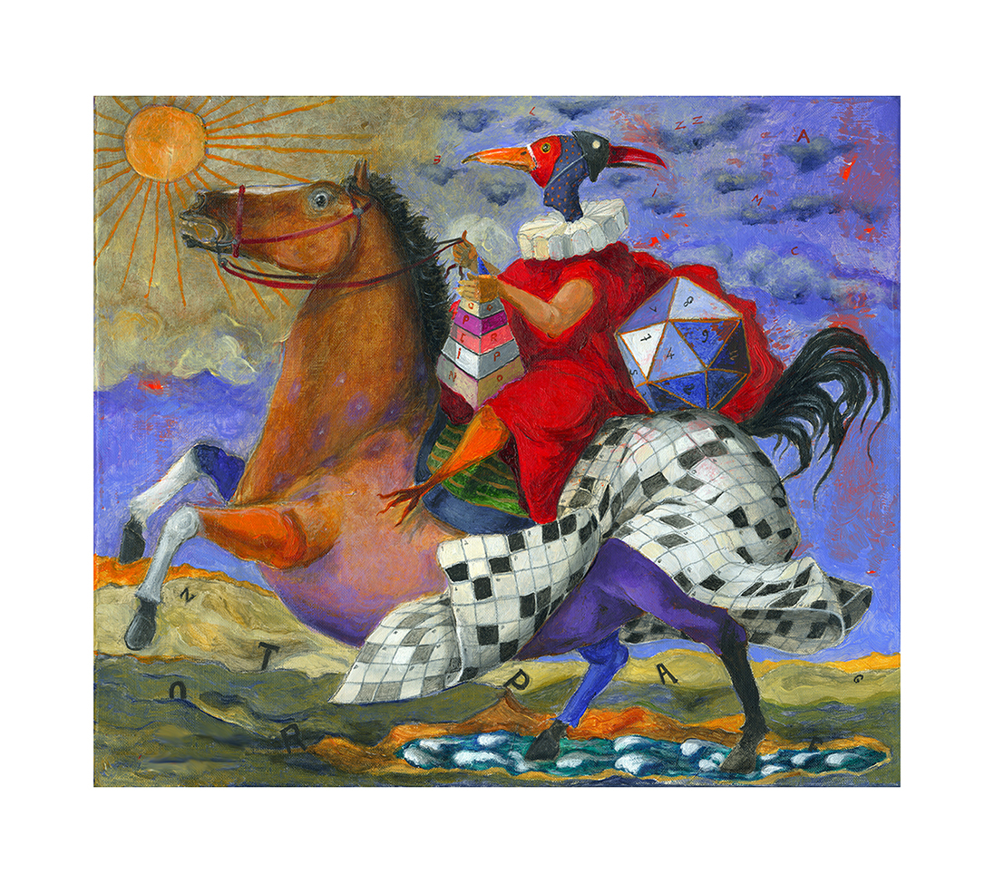 Fine Art Giclèe Pino Procopio - L'enigmista Grafica d'arte Giclee Pino Procopio - L'enigmista