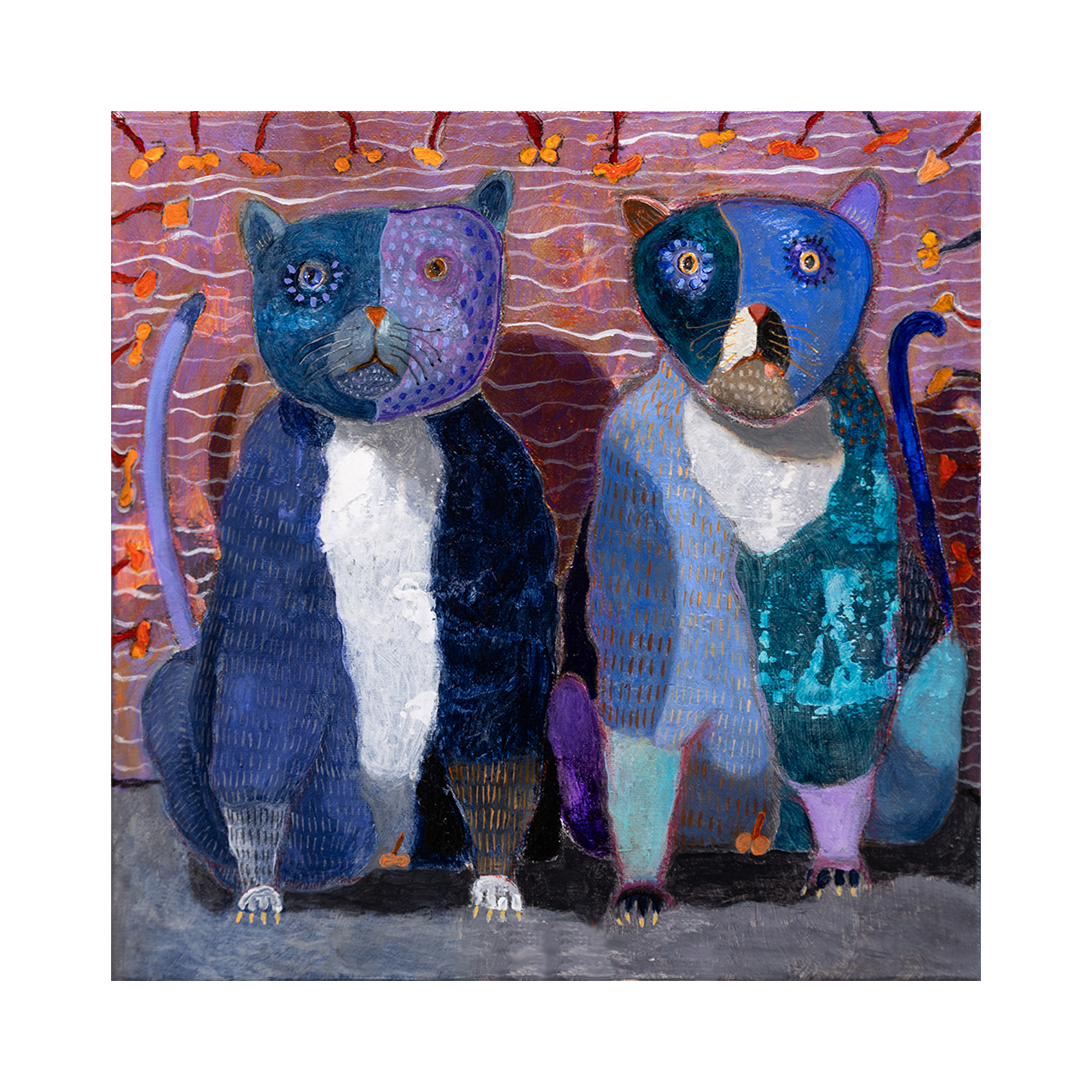 Fine Art Giclèe Pino Procopio – I gatti turchini alle finestre di Ferrara