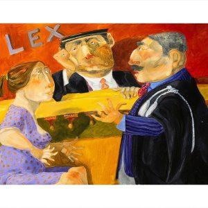 Grafica d'arte Giclee Pino Procopio - La difesa dell'avvocato